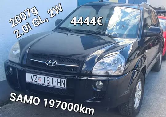 SUV HYUNDAI TUCSON 2.0I-16V, 2W,2007g,1VLASNIK,1BOJA,SERVISNA KNJIGA SA SVIM RAČUNIMA, PRILIKA=4449€