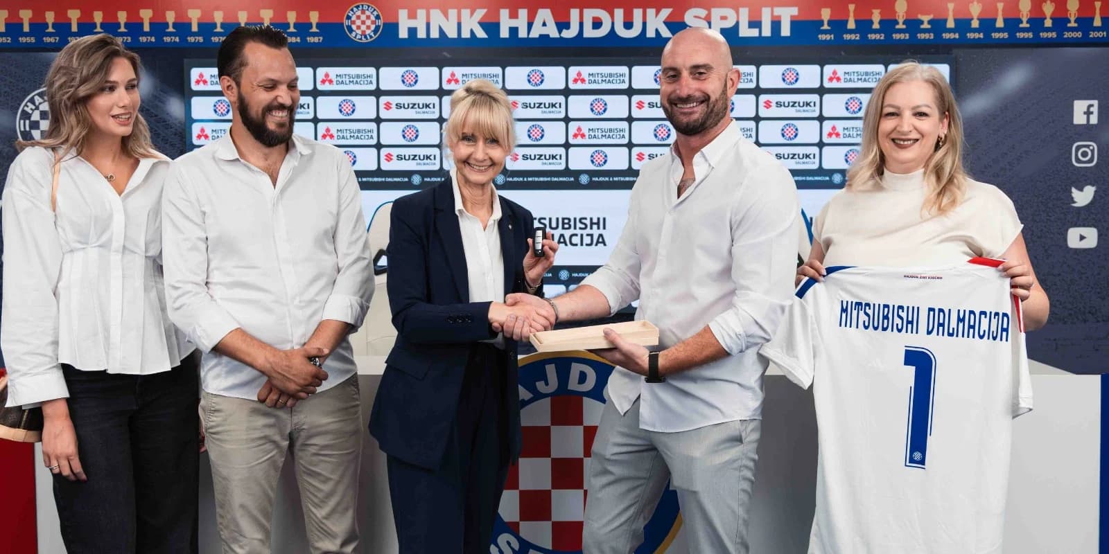 Hajduk dobio novog partnera u mobilnosti: Mitsubishi i Suzuki vozila dio su Bijelih