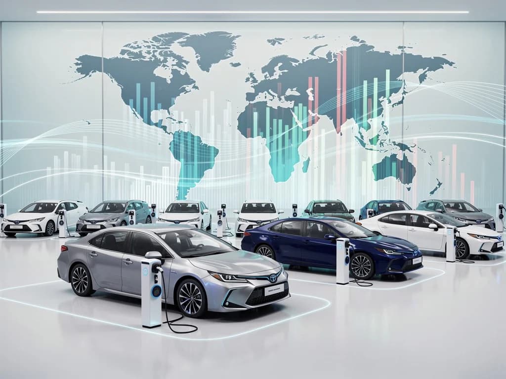 Toyotini hibridi nadmašuju automobile na benzin; električna prodaja doseže rekordni udio