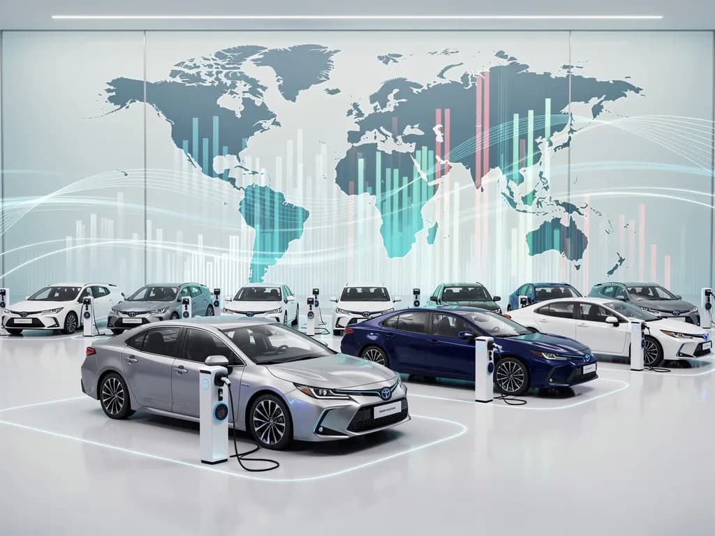 Toyotini hibridi nadmašuju automobile na benzin; električna prodaja doseže rekordni udio