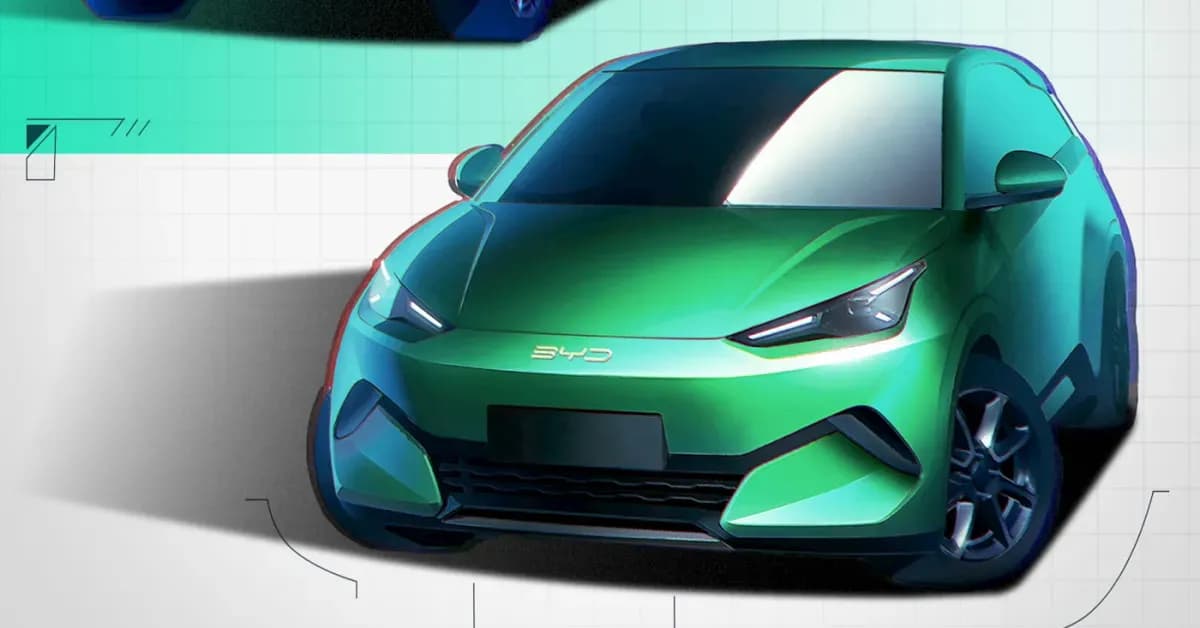 BYD objavio prve službene skice druge generacije modela Seagull