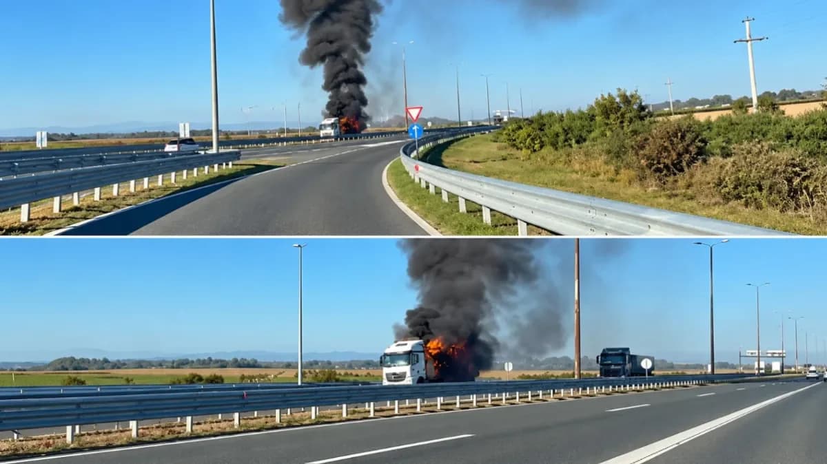 Požar na kamionu na A3 kod Nove Gradiške, HAK upozorava na opasnosti